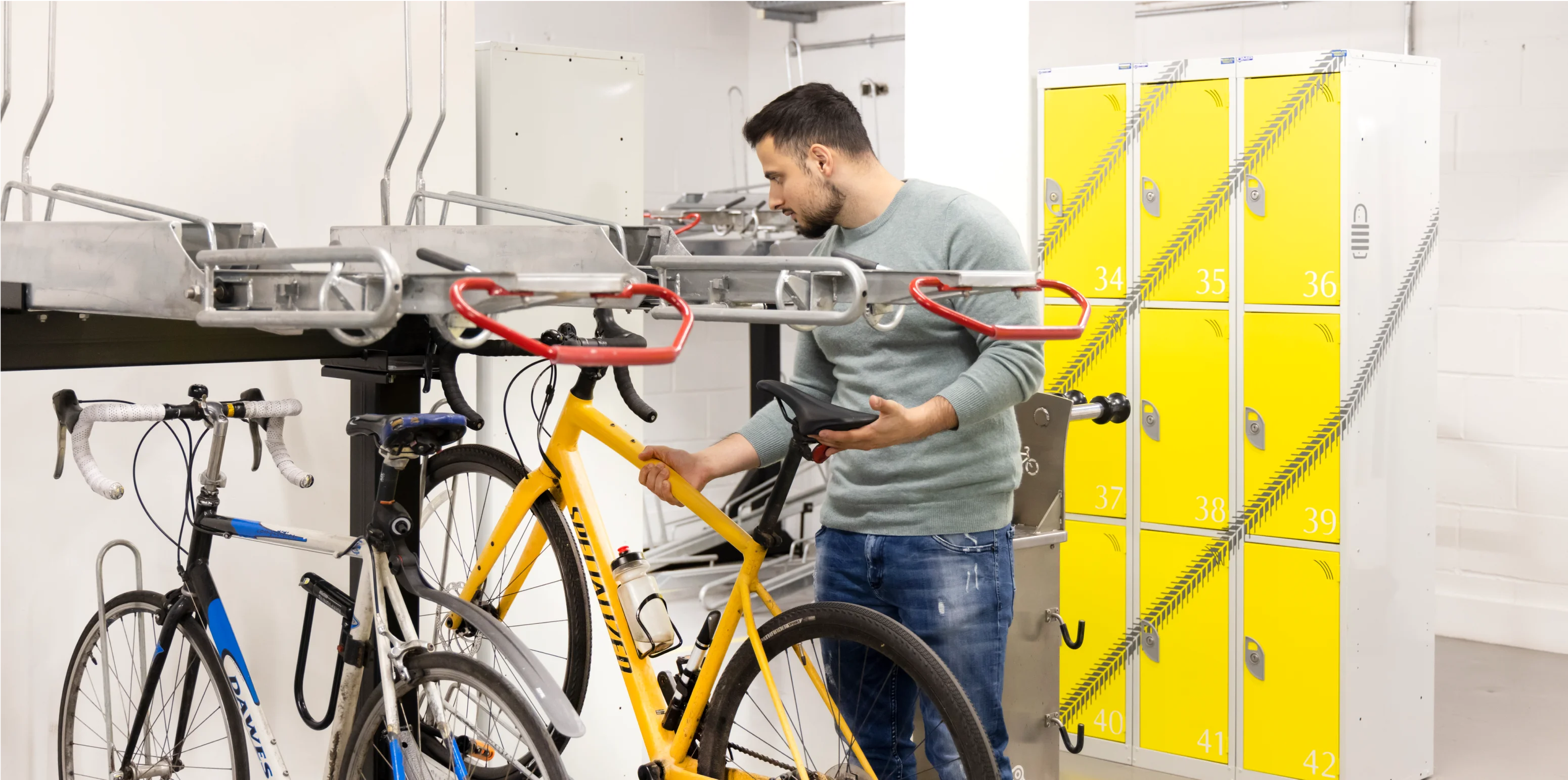 Bike storage with seperate entrance